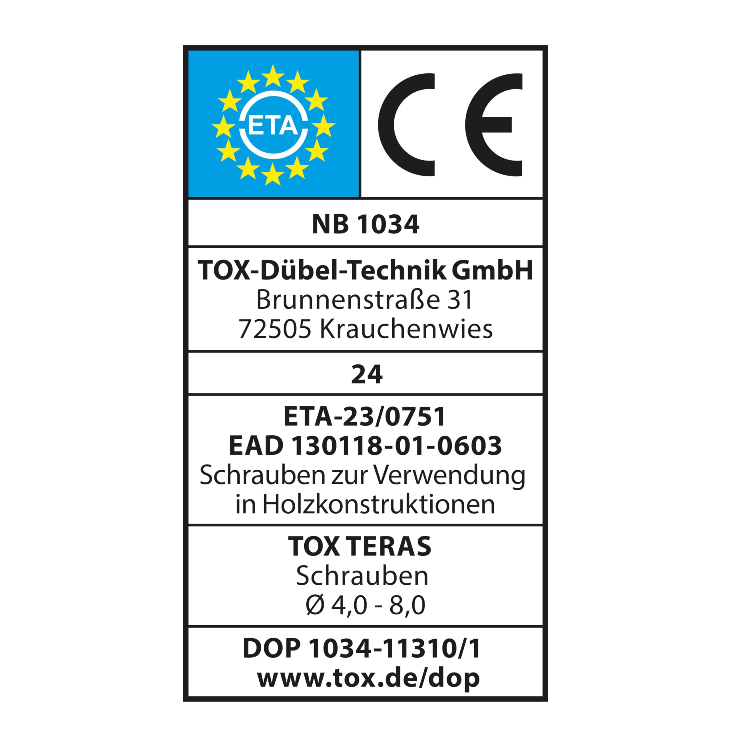 TOX viti per decking TOX TERAS 5,0 x 70 mm, viti con testa decorativa, resistenti agli agenti atmosferici grazie all'acciaio inox C1, TX25, 200 pezzi in scatola, incl. 1x bit, 113165415070