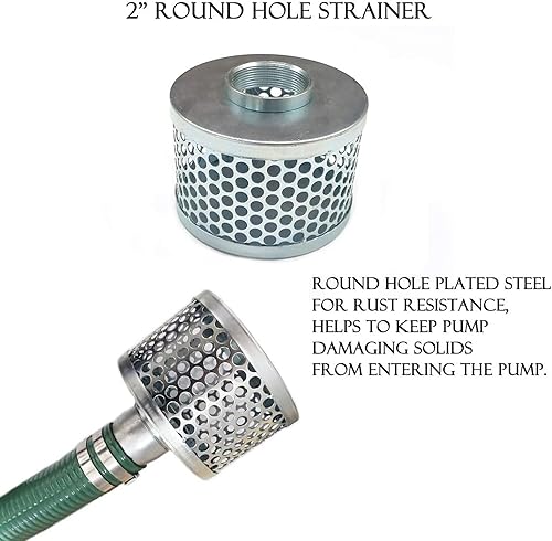 Vista 20 de Eastrans El kit de bomba de manguera de descarga incluye manguera de retrolavado de PVC azul de 2 x 50 pies y manguera de succión de PVC verde de 2