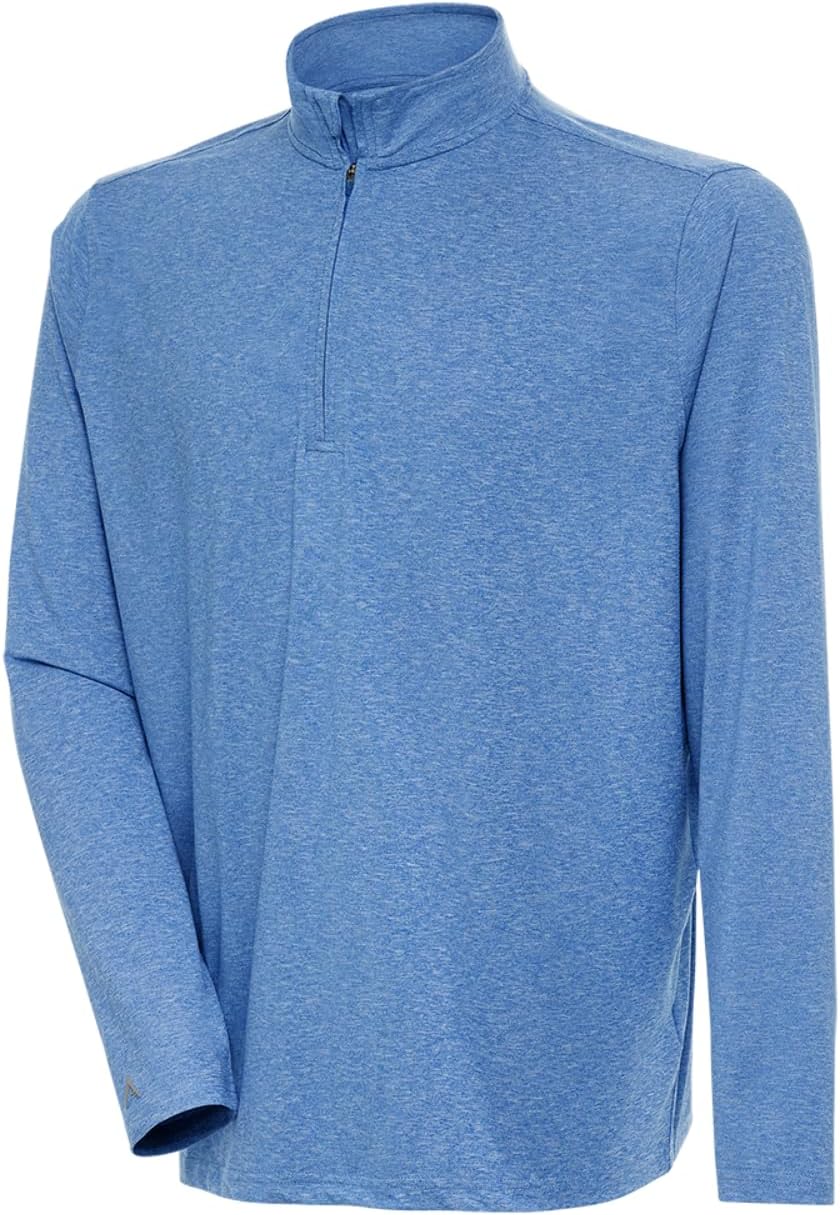 Hunk Quarter Zip Pullover, Burnt Orange Heather, 3X - Image 6