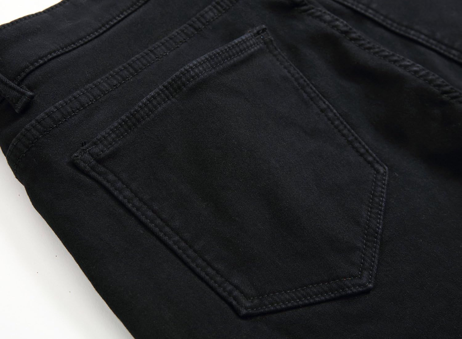 FREDD MARSHALL Men's Fleece Lined Skinny Winter Slim Fit Thicken Warm Stretch Jeans - Image 6