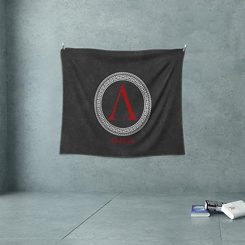Miniatura 2 de Tapiz con emblema de la ciudad griega antigua, bandera de Polis griega, póster para colgar en la pared, 39.4 x 49.2 in, decoración de pared