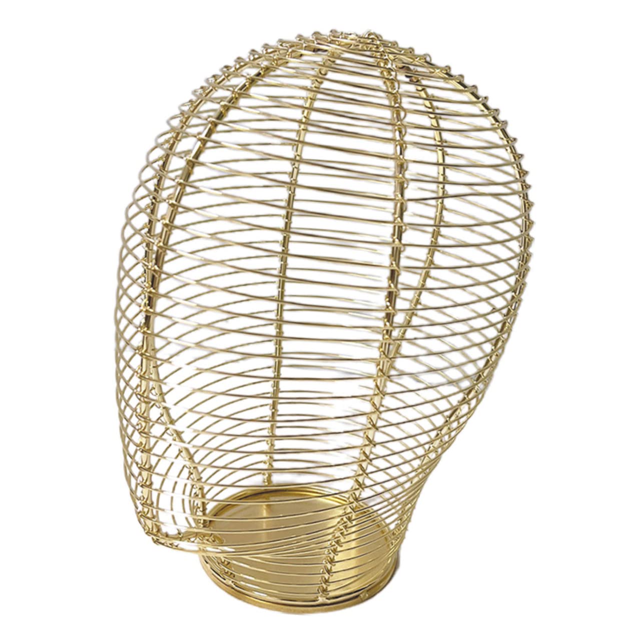 Levemolo Espositore Cappelli Oro in Metallo, Supporto a Forma di Testa