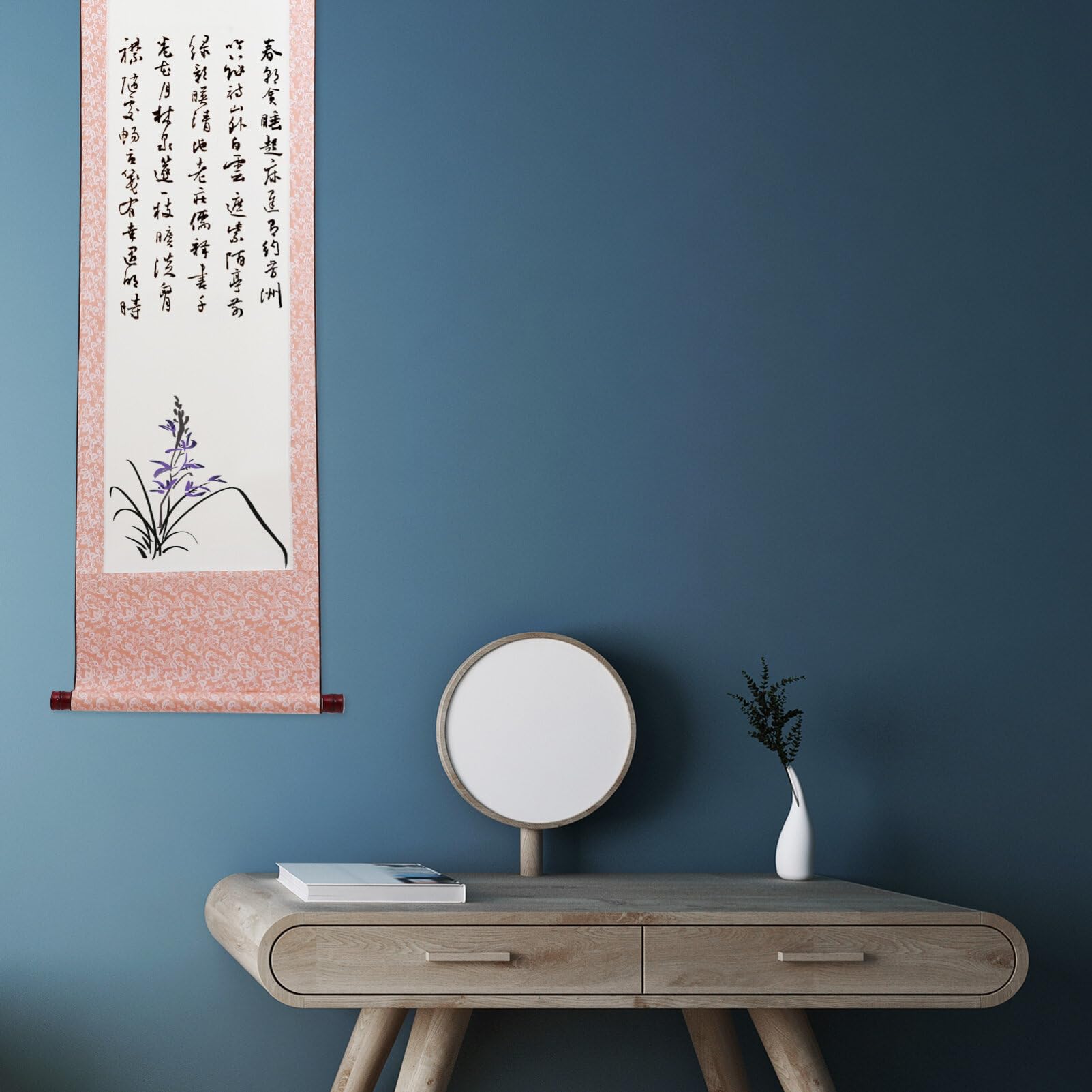 Amazon.co.jp: MAGICLULU 空白 中国 書道 巻物 掛け軸 中国 玄 紙 巻物