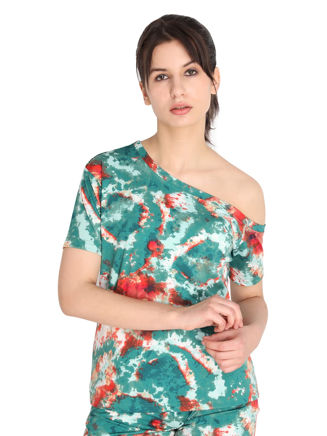 CHKOKKOWomen's Polyester Regular Fit Crop Top