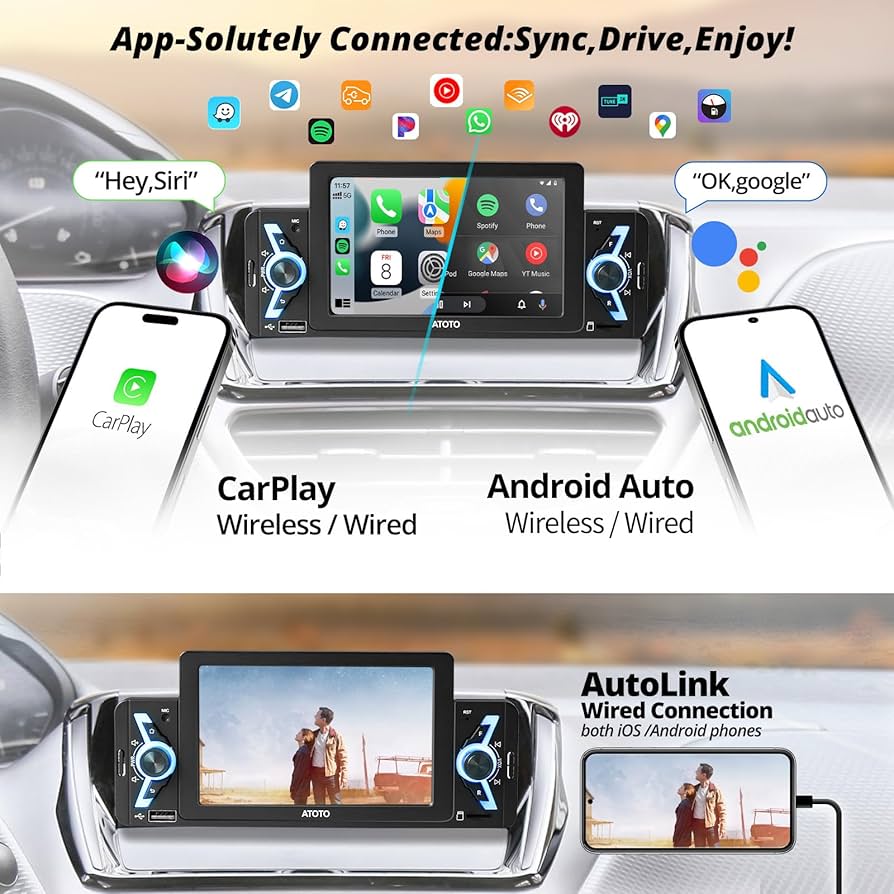 カーオーディオ ATOTO F7G1A5WE Amazon.com: ATOTO F7WE 5inch Single Din Car Stereo Receivers