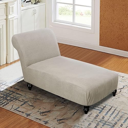 Miniatura 2 de Funda para tumbona sin brazos, funda elástica para sofá con tela jacquard suave, fundas de sofá impermeables y lavables, para sala de estar,