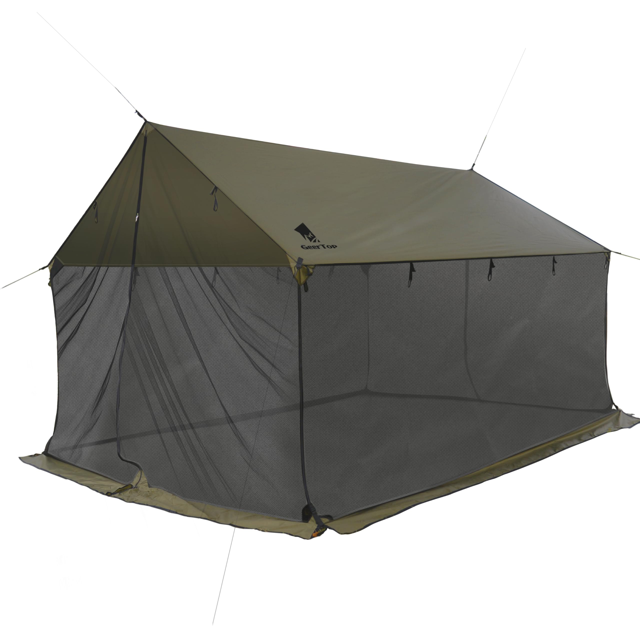 geer topテント/hike manタープ Amazon | Geer Top タープ メッシュ蚊帳付き ハンモック泊 防水