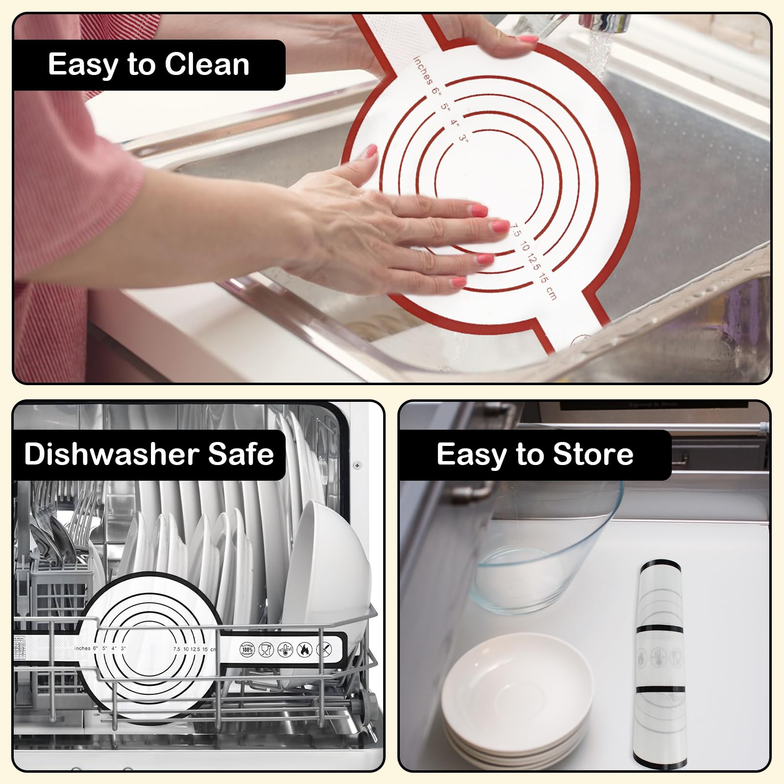 Tapis Patisserie Grande 70x50cm, Tapis De Cuisson Silicone Avec Grattoir Anti Adhesif Tapis De