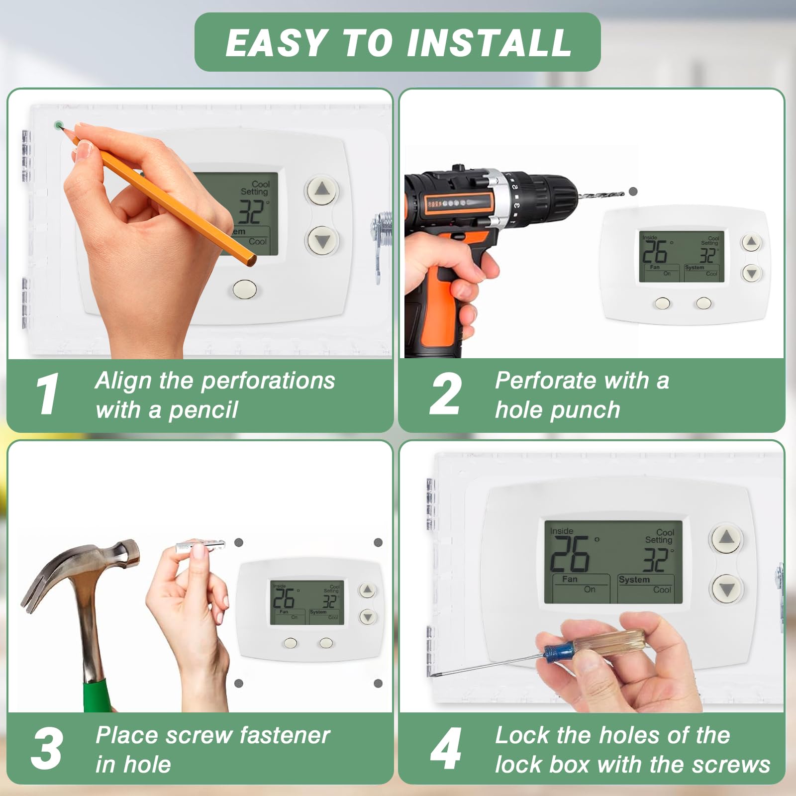 TH5220D1029 Nicht programmierbares digitales Thermostat mit