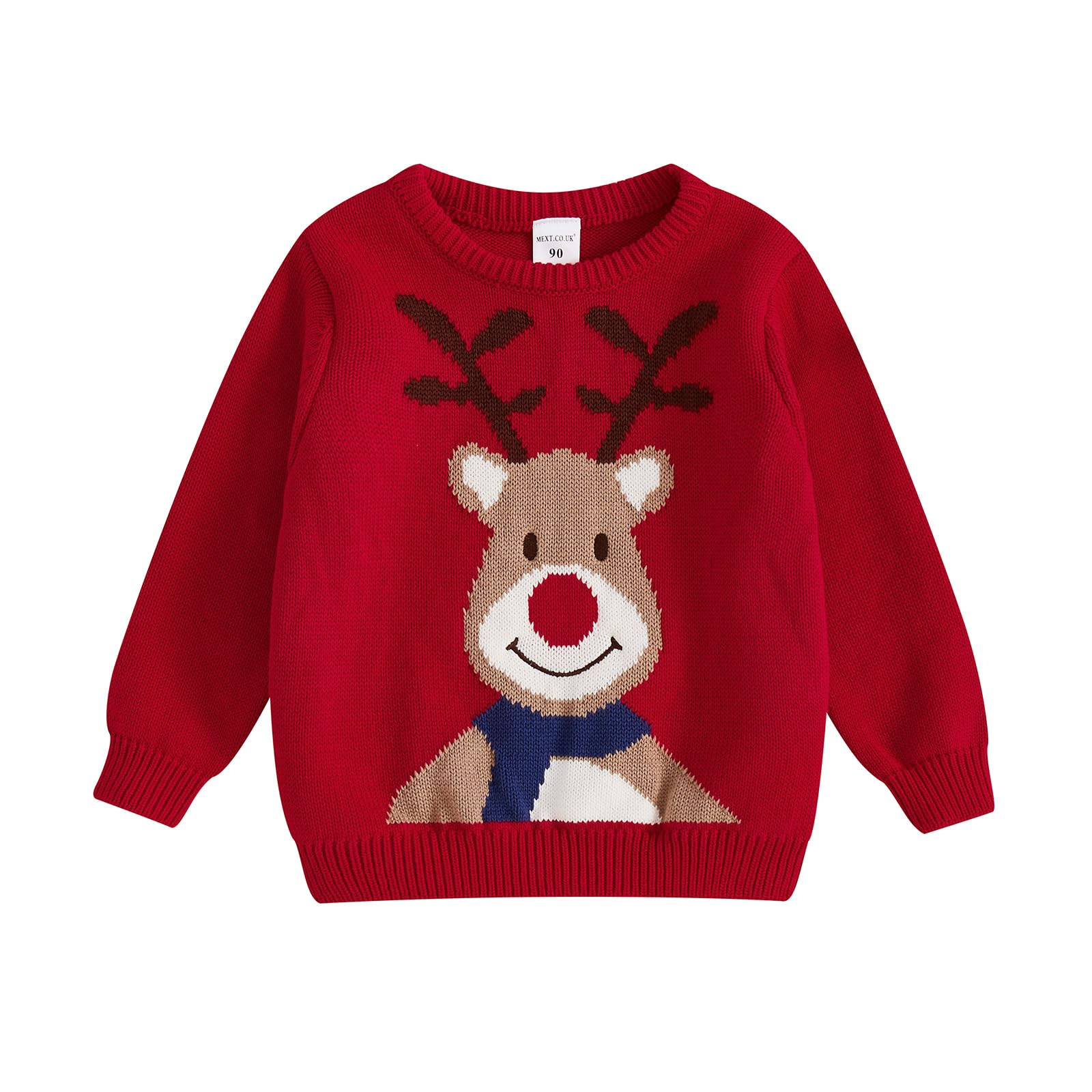 Frietlebird Toddler Baby Boy Girl Knit Sweater Christmas Outfit Deer Pullover Crewneck Sweatshirt Warm Christmas Sweater