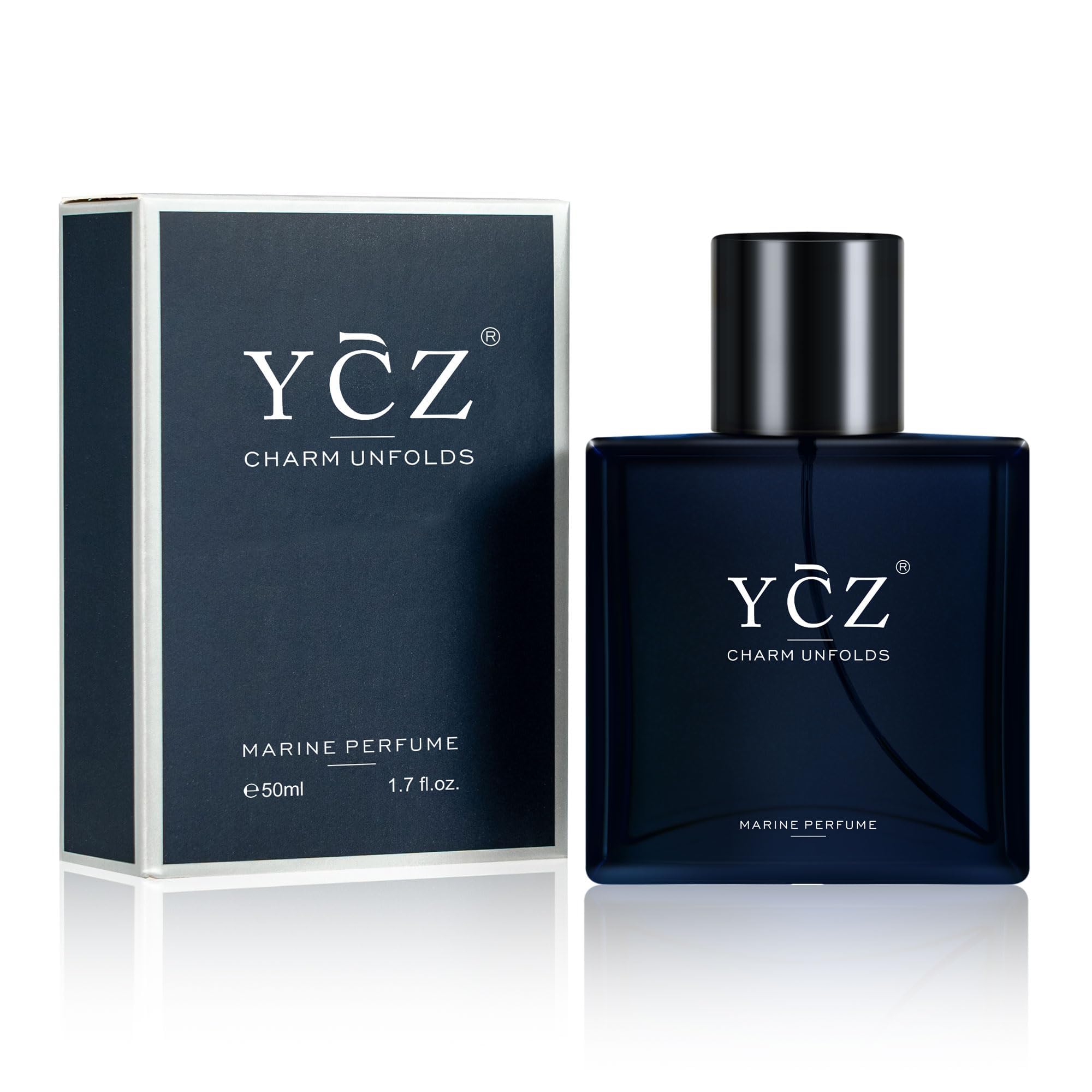 Ycz Charm Unfolds Marine Perfume for Men 1 7 oz Long Lasting Eau De Parfum Cologne For Men