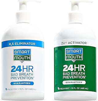 SmartMouth Original 2-Bottle Activated Mouthwash with Pumps, Bad Breath Support, 32 fl oz