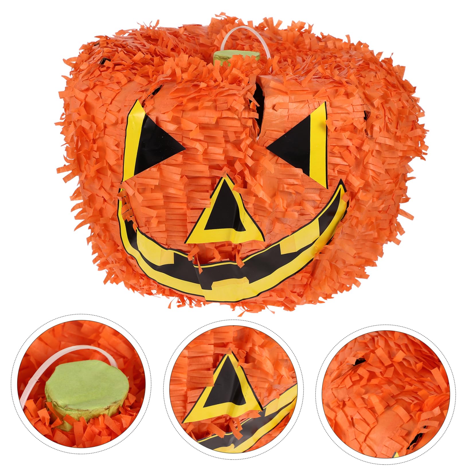 Kürbis Piñata Umweltfreundlich für Kindergeburtstag und Halloween aus Papier Kreatives Halloween Spielzeug mit Süßigkeiten zu Füllen Traditionelles Design