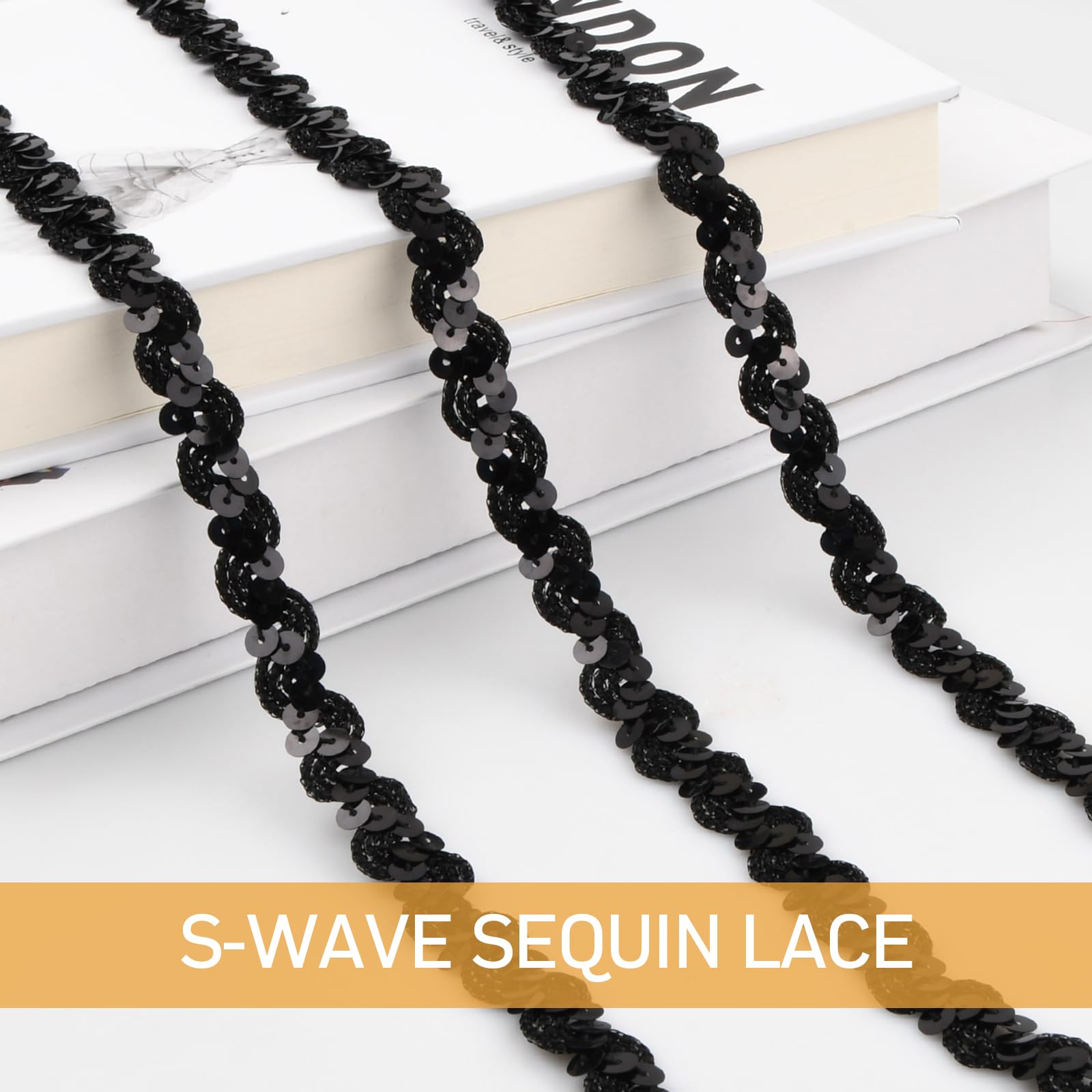 100 Yards Rouleaux De Paillettes Sequins, 6 Mm Ruban Sequin Pour Embellissements, PVC Garniture à Paillettes, Paillettes Plates Bande Pour Fabrication De Bijoux Bandeau Costume (Violet Foncé