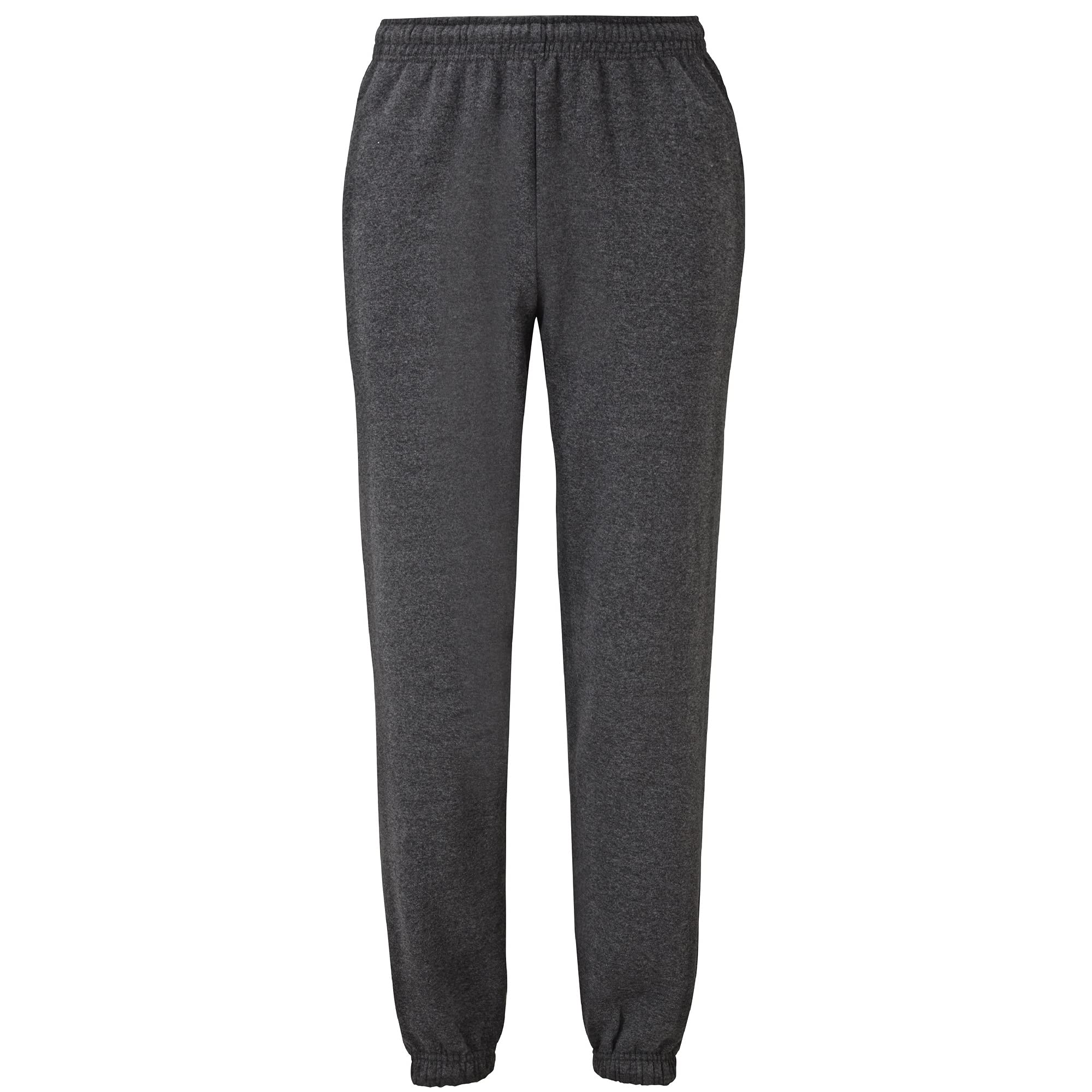 Fruit Of The Loom Grey Jog Pants - Elasticated Cuff - Men's XXL