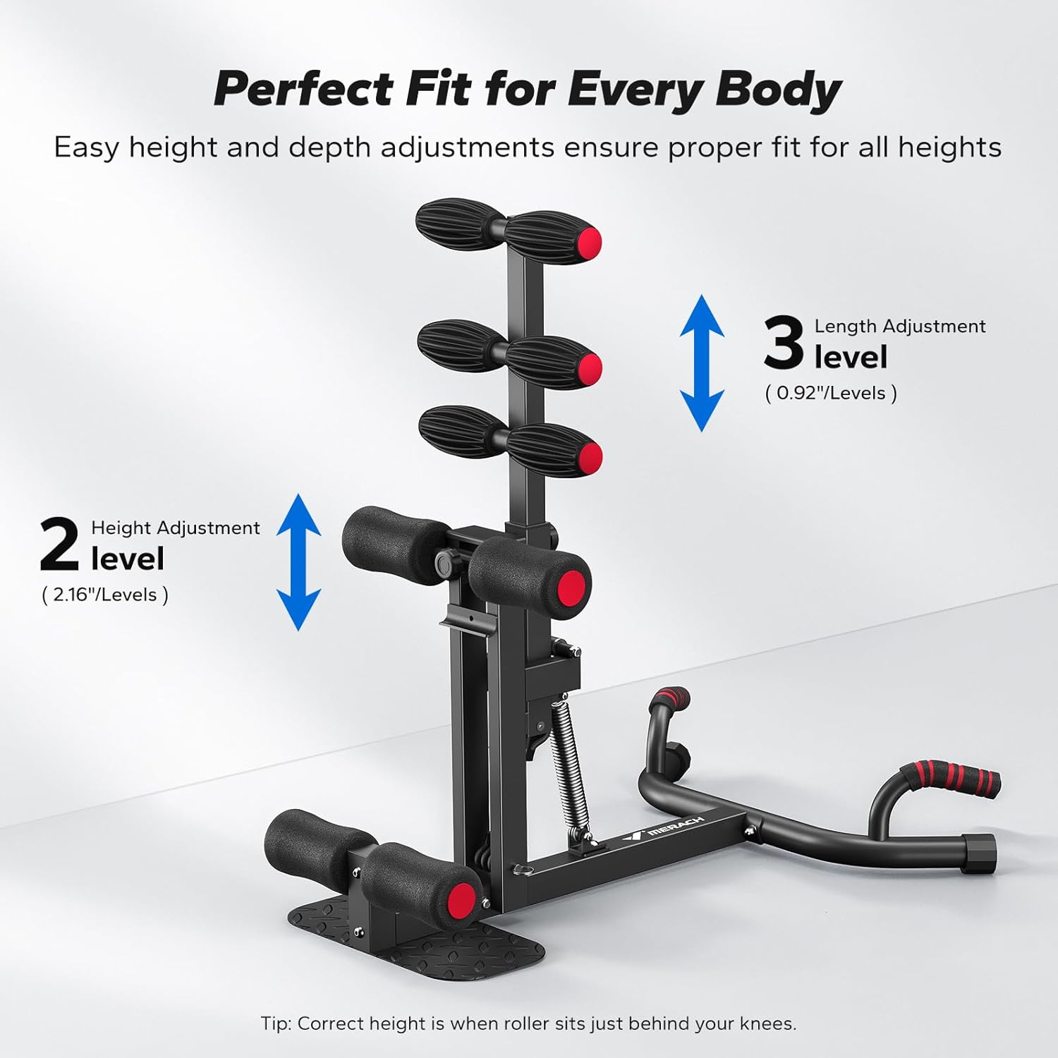 MERACH Deep Squat Machine for Women, Adjustable Glutes Trainer Machine, Core & Leg Exercise, Push Up Board Workout Equipment at Home Gym