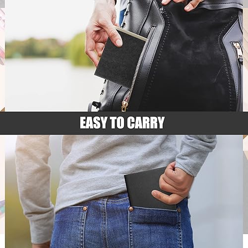 Miniatura 6 de Thenshop Paquete de 50 mini cuadernos de papel kraft de bolsillo a granel de 4 x 4 pulgadas, cuadernos de notas con notas de puntos, bloc de notas