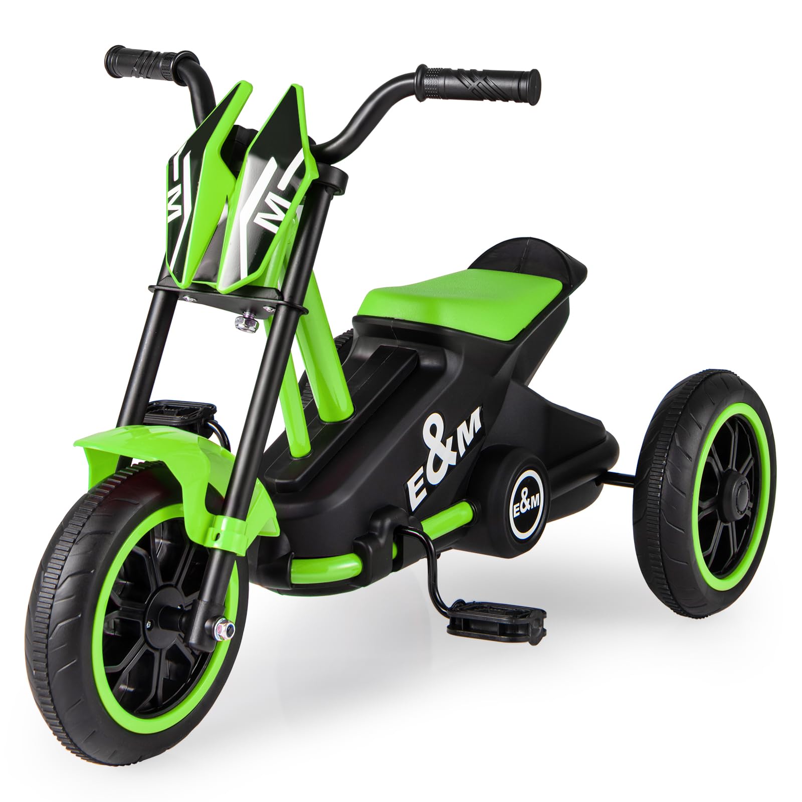 COSTWAY Kids Tricycle, Toddler Trike with Steering Handlebars & Anti-Skid Foot Pedals, 3 Wheels Balance Bike for 3+ Years Old (Green)