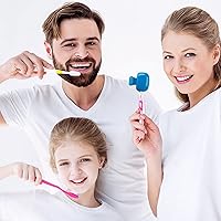 Vista 8 de Paquete de 6 fundas para cepillos de dientes portátiles para cepillos de dientes, clips de almacenamiento para cepillos de dientes, tapa