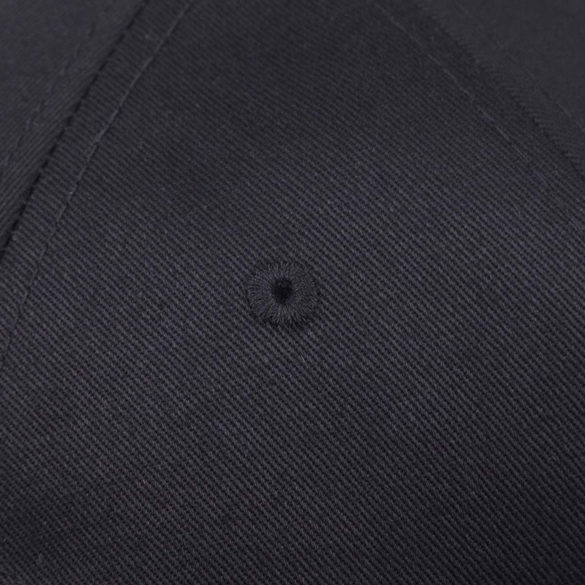 Gorra de béisbol ajustable extra larga para hombres y mujeres, 100% algodón, visera, Negro - 3