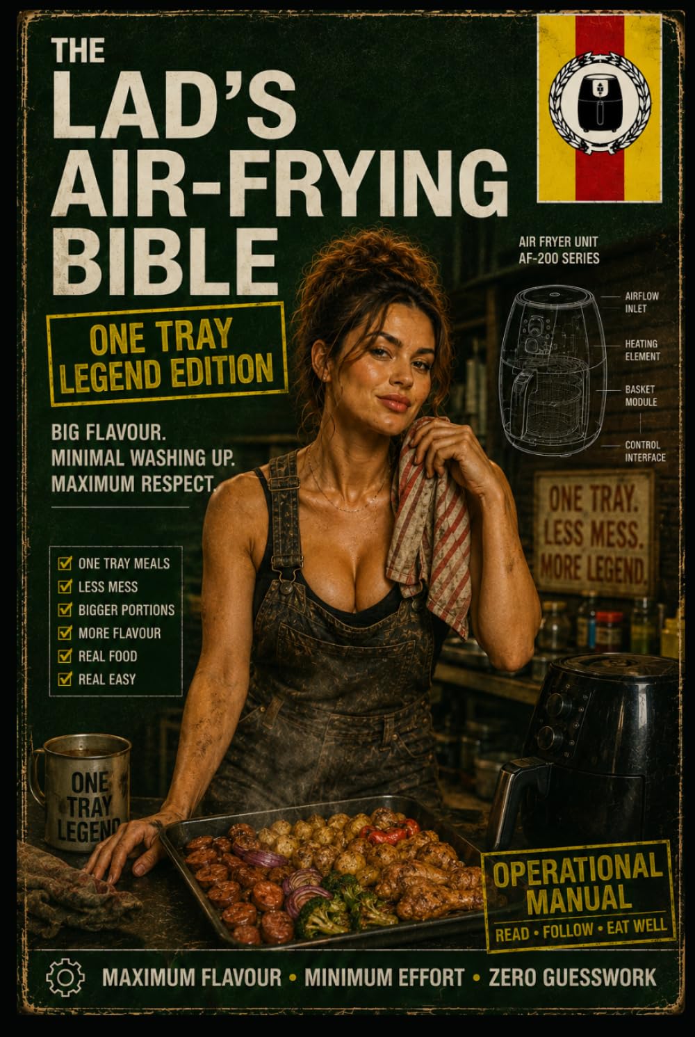The Lad’s Air-Frying Bible: One-Tray Legends: No Pans. No Stress. No Washing Up. 35 One-Tray Air Fryer Meals for Proper Dinners, Fakeaways, Comfort ... Desserts (The Lads Air Frying Bible Series)
