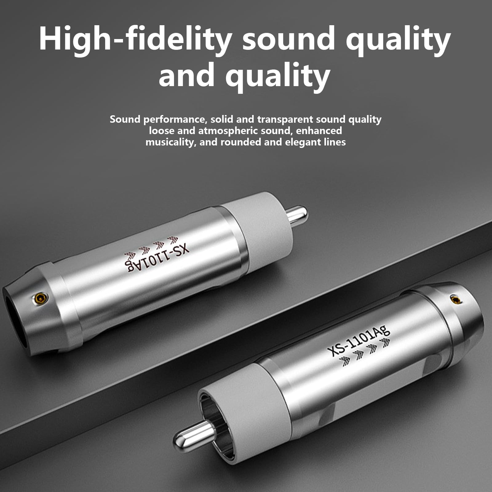 Générique Prises de Musique, câble Coaxial, Adaptateur de Son pour Lecteur de Musique, amplificateurs, fiches de Connexion pour équipement Domestique, câble argenté