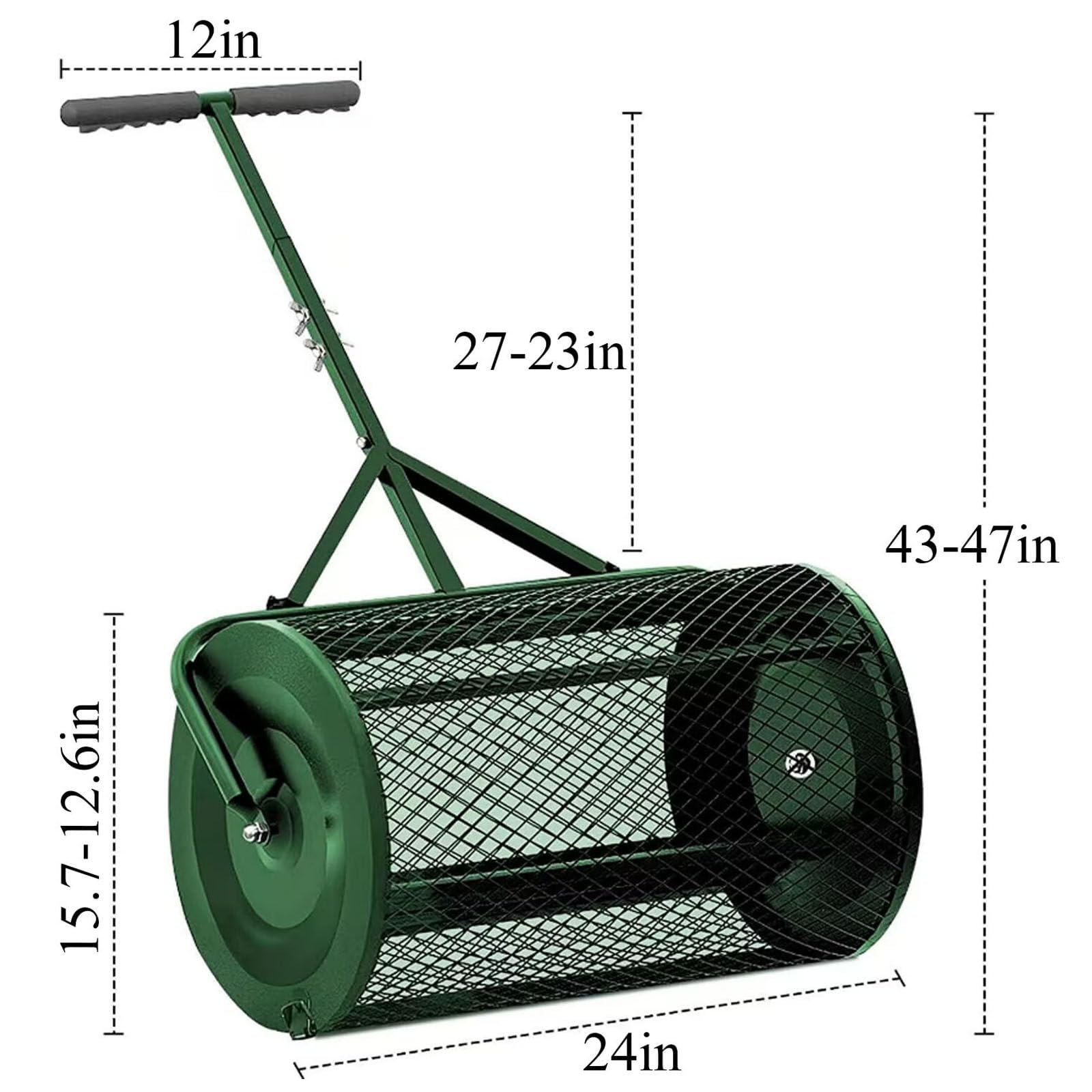 esparcidor de abono,esparcidor de Musgo de turba,esparcidor de Musgo de turba,esparcidor de Musgo de turba,esparcidor de abono de jardín,Green-32 * 60cm