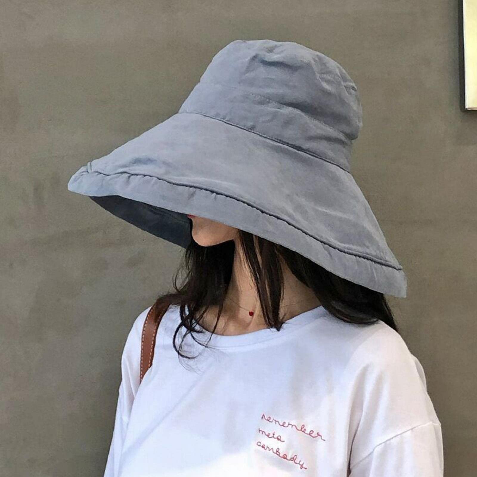 Sombrero de pescador de primavera y verano para mujer, sombrero de pescador plegable para mujer, sombrero de viaje
