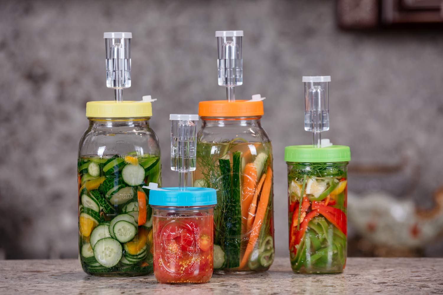 Buy Jillmo Fermentation Kit, Plastic Fermenter Lid with Airlock for