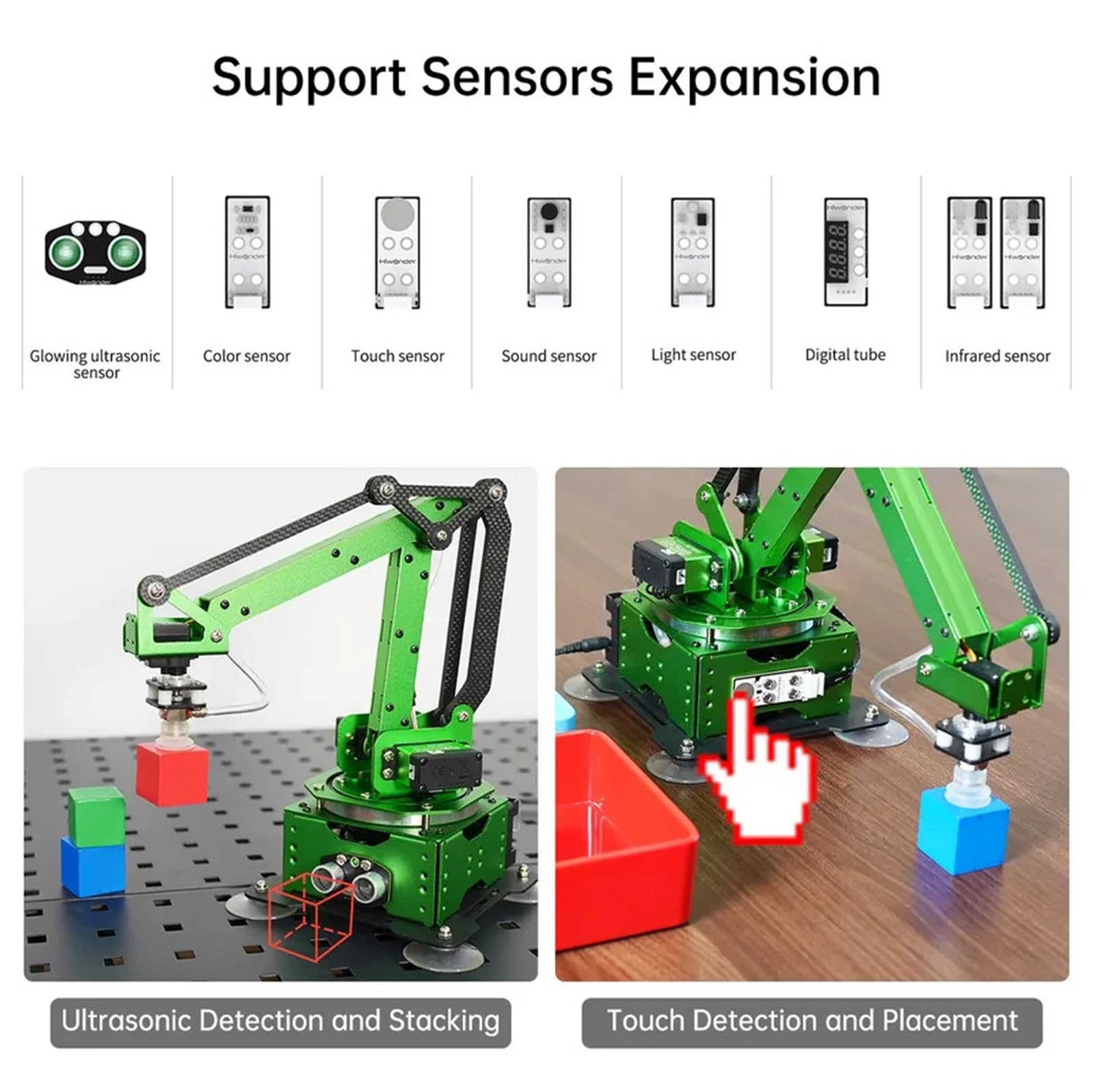 5-osiowe ramię robota MaxArm Open Source Manipulator robotyki zasilany przez ESP32 dla programu Python Arduino kinematyka odwrotna(Basic Kit)