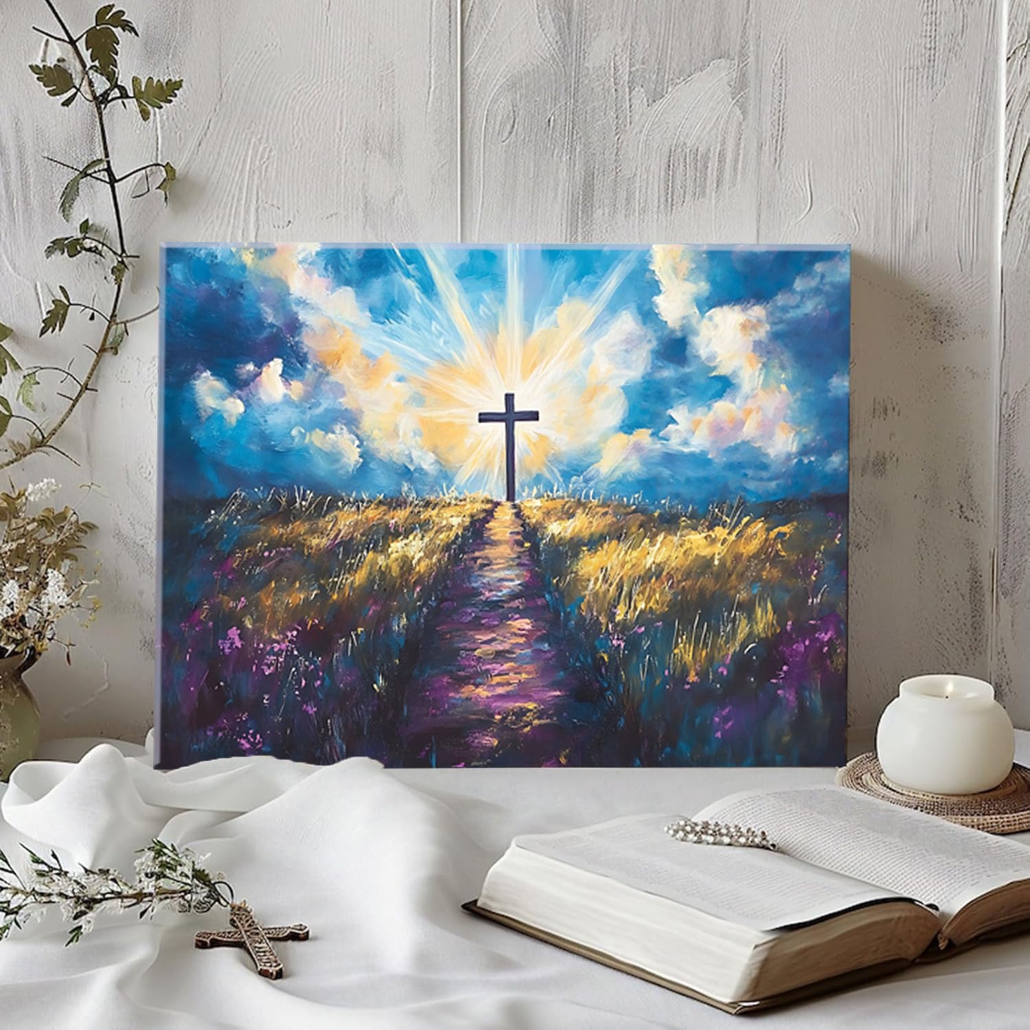 額装品/Le Studio 1/クリスチャン コワニー/ポスター/インテリア Amazon.co.jp: BingruiArt Christ Jesus Wall Art Christian Cross
