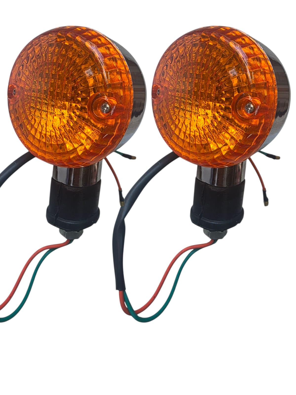 BIKEBLOOM BOX-ER bike Chrome Body Indicators | Set of 2 Pcs Rear/Front Turn Signal Lights – Durable Motorcycle Indicator Lamps-image-28