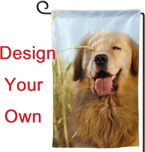 Bandera de jardín personalizada  Bandera decorativa de bienvenida para el hogar al aire libre, bandera personalizada para patio con imagen, foto de