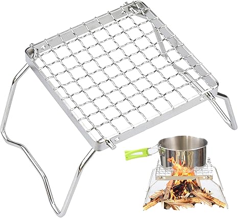 Amazon 折りたたみ式 ミニ クッカースタンド サイトテーブル 五徳 ソロキャンプ アウトドア 焚火台 収納バッグ付 キャンプ ゴトク シングルバーナースタンド ソロキャンプ 日進生活館 バーベキューコンロ 焚火台