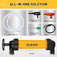 Vista 2 de Bomba de sifón de gas para gasolina, bomba de transferencia de líquido multiuso, bombas de sifón de líquido de aceite, herramienta de sifón