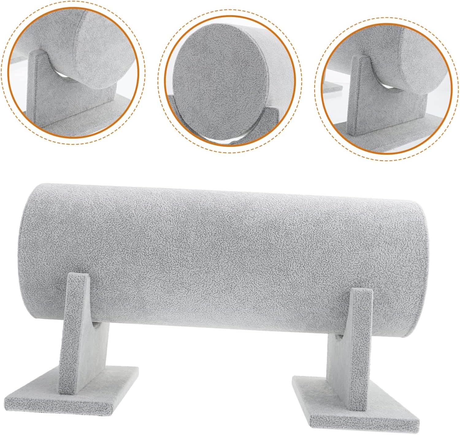 Outanaya Scunchies Holder Hair Tie Stand Hairband Organizer Hair Accessory Rack Bracelet Display Rack Card Issuance Display Grey