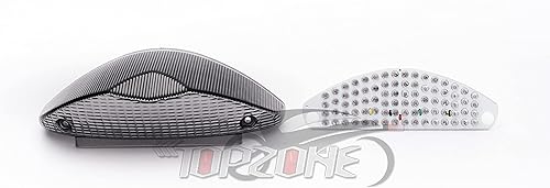 Miniatura 2 de Compatible con BMW - 2003-2008 F650GS, 2004-2007 F650GS Dakar, 2008-2016 G650GS, 2011-2015 G650GS Sertao luz trasera LED de freno (color humo, freno