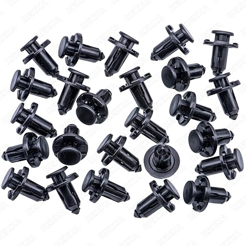 Miniatura 2 de Rexka 25 piezas de 0.394 in de agujero para parachoques de motor para guardabarros y rejillas compatibles con Subaru 909140007 Baja Forester Impreza