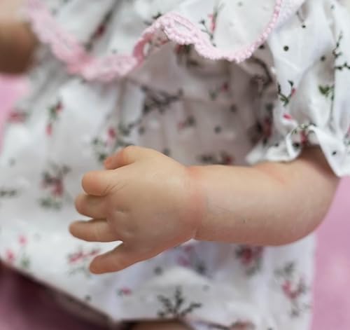 Miniatura 7 de Pinky Reborn Muñecas de bebé de 19 pulgadas, muñeca realista recién nacida, muñeca de silicona Reborn Bebe juguete, regalo de Navidad