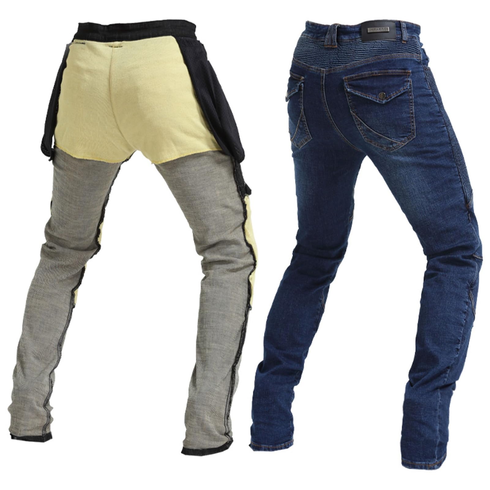Jeggings Da Motociclista Pantaloni Protettivi Da Moto Da Donna Protezione In Aramide, Denim, Regolabili Con Protezioni for Ginocchia E Fianchi