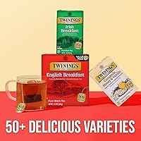 Vista 197 de Twinings Blackcurrant Breeze - Té negro, 6 paquetes de 20 unidades, bolsas de té envueltas individualmente, dulce, sabor picante, con cafeína