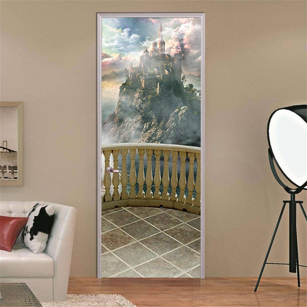 Buy Transer Door Wall Mural Wallpaper Stickers 3D PVC Decals Peel