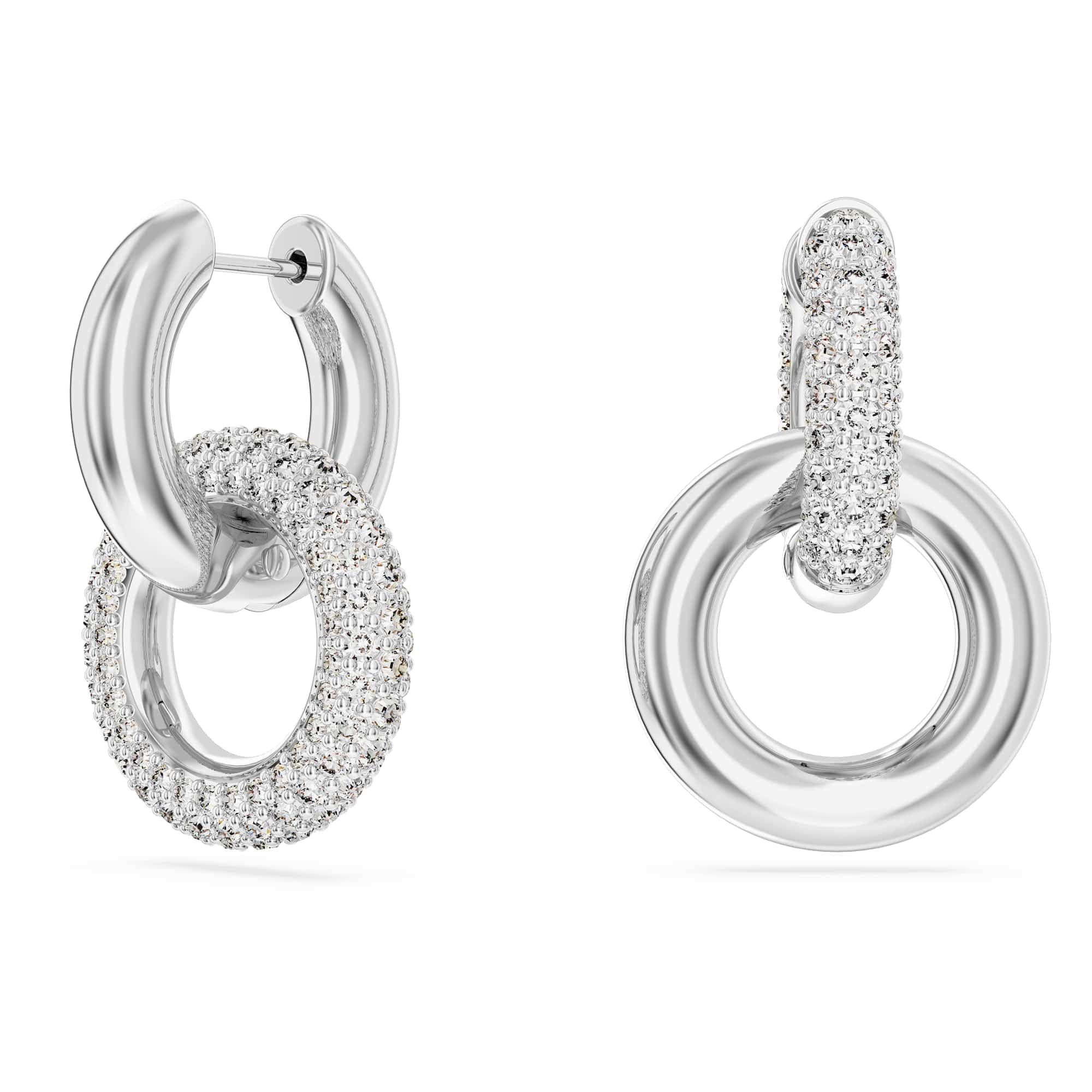 Swarovski Women's Gray Earrings, One Size, Crystal Earrings For Every Occasion