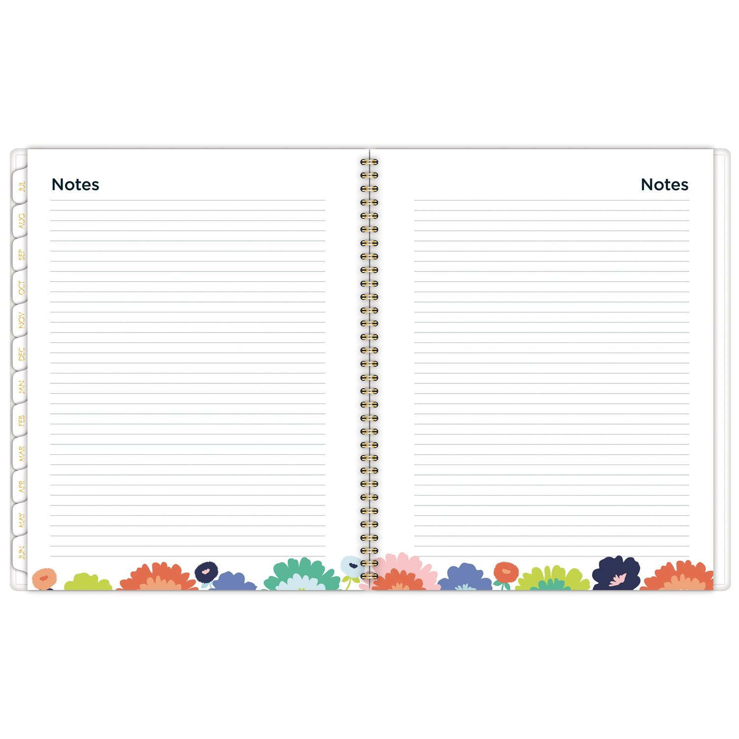 AT-A-GLANCE 2018-2019 Akademischer Jahres- und Monatsplaner, groß, 8-1/2 x 11, Flower Pop (1120-905A)