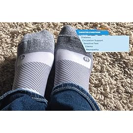 OrthoSleeve WC4 Diabetic & Neuropathy Socks for Men & Women - Non-Binding Compression for Circulation & Edema Relief