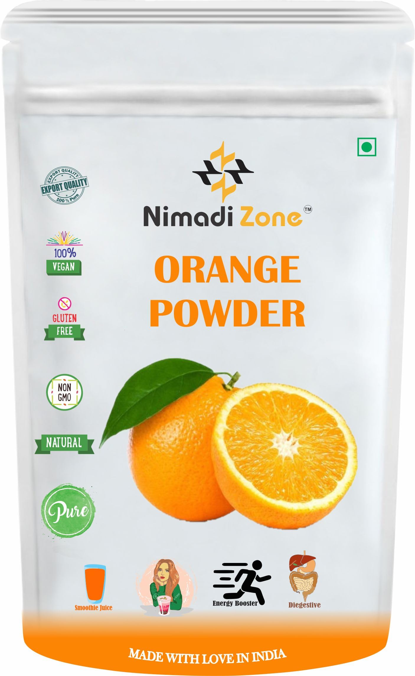 Nimadi Zone Orange Fruits Powder | All Natural & Spray-Dried - 200 GM By Nimadi Zone-image-27