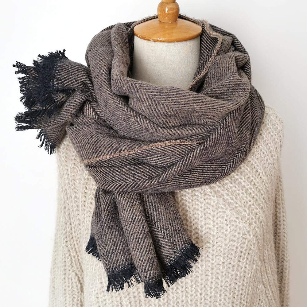 Schal Langer Schal Mit Wärmerem Winterfashion Schal Geschenk Für Frauen Damen Strickschal