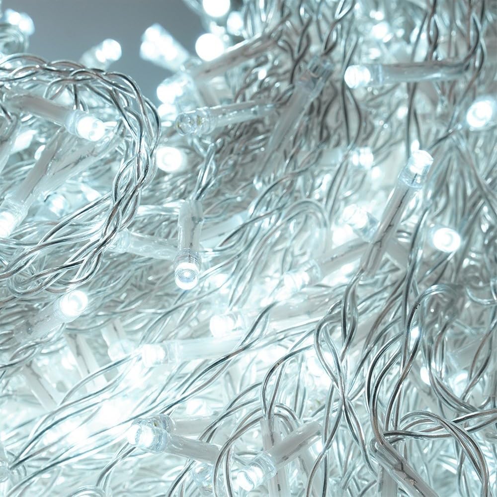 Vilde Rideau Lumineux LED 500 LED avec télécommande | Guirlande lumineuse décorative pour fenêtre, blanc chaud/blanc froid