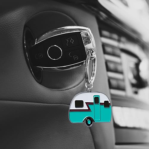 Miniatura 6 de COLIBROX Llavero RV Paquete de 2 llaveros para cámper Accesorios divertidos para acampar Regalo para propietarios de casas rodantes Regalos