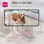 SKYMEE Owl Robot: 1080P Full HD Pet Camera with Treat Dispenser, Interactive Toy for Dogs and Cats, Full House Mobile Monitoring via App,2 Way Talk,No Monthly Fee (Only 2.4G WiFi)